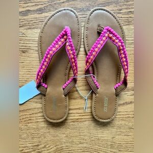 JOE BOXER Women's Pink Ciara Thong Flip Flop Sandal Flats NWT Size 10